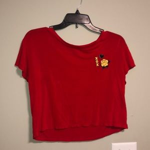 XOX Rose Red Crop Top